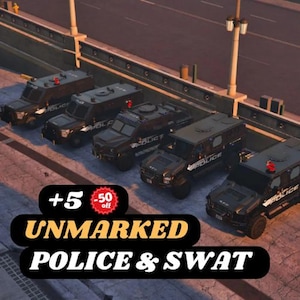 SWAT & Police Car Pack for FiveM | 2025 Unmarked Vehicle Pack | High Quality Optimized GTA5 Cars