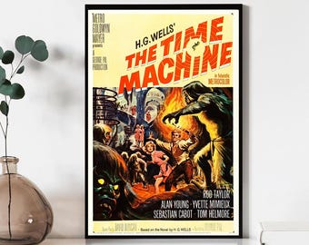 Filmposter The Time Machine, kunst aan de muur, canvas materiaal cadeau, aandenken, woondecoratie, live kamer kunst aan de muur