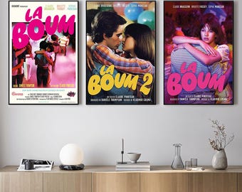 Póster de la película La Boum, impresiones de arte mural, material de lienzo, regalo, recuerdo, decoración del hogar, arte de pared para sala de estar