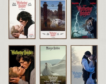 Wuthering Heights filmposter, kunst aan de muur wordt afgedrukt, canvas materiaal cadeau, aandenken, woondecoratie, live kamer kunst aan de muur