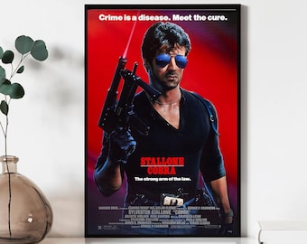 Póster de la película Cobra, láminas para pared, regalo en lienzo, recuerdo, decoración del hogar, arte para la pared de la sala de estar