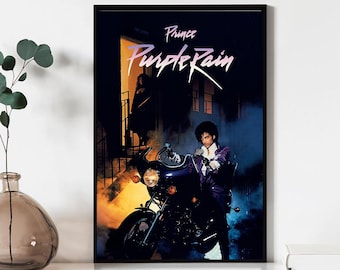 Purple Rain Movie Poster, Wall Art Prints, Canvas Material Gift, Keepsake, Home Decor, Live Room Wall Art