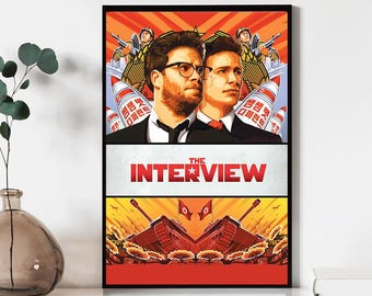Póster de la película "La Entrevista", impresiones de arte mural, lienzo para regalo, recuerdo, decoración del hogar, arte mural para sala de estar
