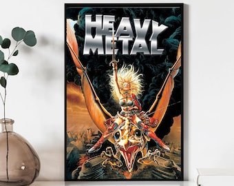 Heavy Metal Movie Poster, Wall Art Prints, Canvas Material Gift, Keepsake, Home Decor, Live Room Wall Art