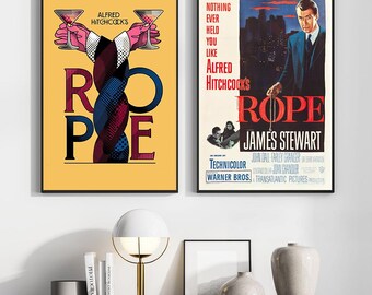 Filmposter met touwmotief, muurdecoratie, canvas cadeau, aandenken, woondecoratie, muurdecoratie voor de woonkamer