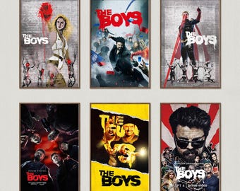 The Boys Movie Poster, Wall Art Prints, Canvas Material Gift, Keepsake, Home Decor, Live Room Wall Art