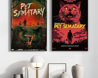 Pet Sematary Movie Poster, Wall Art Prints, Art Poster, Canvas Material Gift, Keepsake, Home Decor, Live Room Wall Art