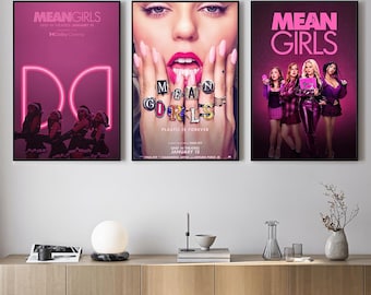Mean Girls Movie Poster, Wall Art Prints, Canvas Material Gift, Keepsake, Home Decor, Live Room Wall Art