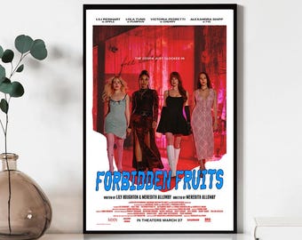 Verboden vruchten filmposter, kunst aan de muur wordt afgedrukt, canvas materiaal cadeau, aandenken, woondecoratie, live kamer kunst aan de muur