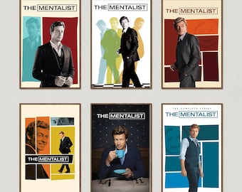 The Mentalist Movie Poster, Wall Art Prints, Canvas Material Gift, Keepsake, Home Decor, Live Room Wall Art