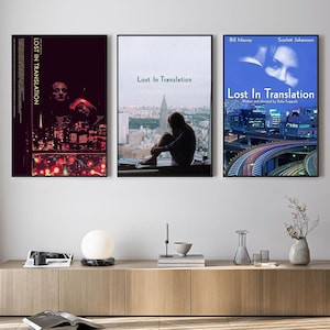 ロスト・イン・トランスレーション映画ポスター、ウォールアートプリント、キャンバス素材ギフト、記念品、ホームデコレーション、ライブルームウォールアート