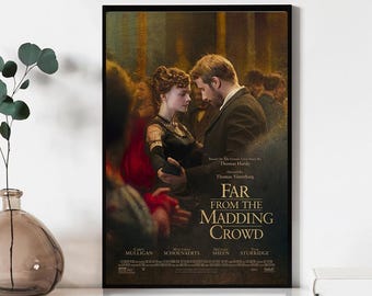 Póster de la película "Lejos del mundanal ruido", impresiones de arte mural, póster artístico, lienzo para regalo, recuerdo, decoración del hogar, arte mural para sala de estar.