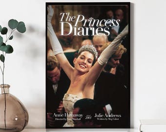 The Princess Diaries Movie Poster, Wall Art Prints, Canvas Material Gift, Keepsake, Home Decor, Live Room Wall Art
