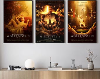 Megalopolis Movie Poster, Wall Art Prints, Canvas Material Gift, Keepsake, Home Decor, Live Room Wall Art