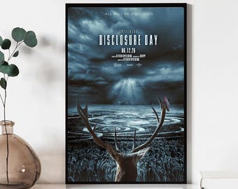 Disclosure Day Movie Poster, Wall Art Prints, Canvas Material Gift, Keepsake, Home Decor, Live Room Wall Art