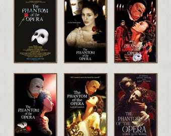 The Phantom of the Opera Movie Poster, Wall Art Prints, Art Poster, Canvas Material Gift, Keepsake, Home Decor, Live Room Wall Art