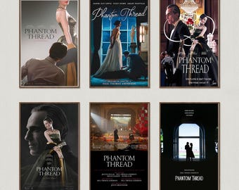 Póster de la película El Hilo Fantasma, impresiones de arte mural, póster artístico, lienzo para regalo, recuerdo, decoración del hogar, arte mural para sala de estar