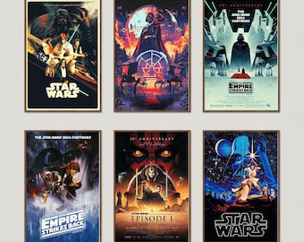 Pôster do filme Star Wars, Impressões de arte para parede, Pôster artístico, Presente em tela, Lembrança, Decoração para casa, Arte de parede para sala de estar