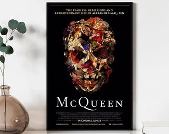 McQueen Movie Poster, Wall Art Prints, Canvas Material Gift, Keepsake, Home Decor, Live Room Wall Art