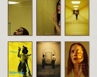 Póster de la película Backrooms, láminas para pared, lienzo, regalo, recuerdo, decoración del hogar, arte para la pared de la sala de estar