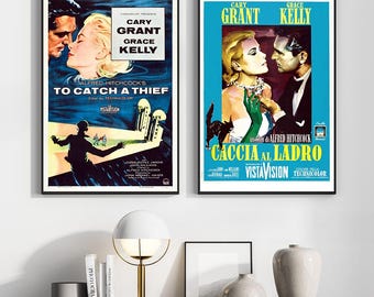 To Catch a Thief Movie Poster, Wall Art Prints, Art Poster, Canvas Material Gift, Keepsake, Home Decor, Live Room Wall Art
