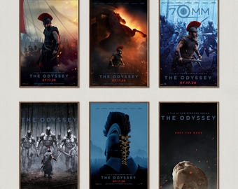Póster de la película La Odisea, láminas para pared, póster artístico, regalo en lienzo, recuerdo, decoración del hogar, arte para la pared de la sala de estar
