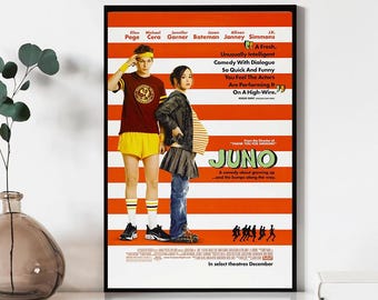 Juno Movie Poster, Wall Art Prints, Canvas Material Gift, Keepsake, Home Decor, Live Room Wall Art