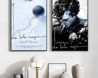 La Bola Negra Movie Poster, Wall Art Prints, Art Poster, Canvas Material Gift, Keepsake, Home Decor, Live Room Wall Art