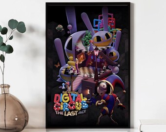 The Amazing Digital Circus The Last Act filmposter, kunst aan de muur wordt afgedrukt, canvas materiaal cadeau, aandenken, woondecoratie, live kamer kunst aan de muur