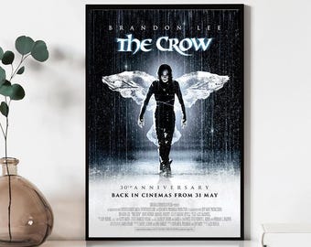 The Crow Movie Poster, Wall Art Prints, Canvas Material Gift, Keepsake, Home Decor, Live Room Wall Art