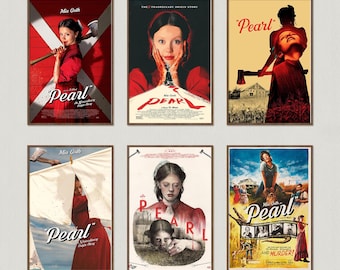 Póster de la película Pearl, láminas para pared, regalo en lienzo, recuerdo, decoración del hogar, arte para la pared de la sala de estar