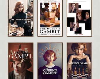 The Queen's Gambit Movie Poster, Wall Art Prints, Canvas Material Gift, Keepsake, Home Decor, Live Room Wall Art