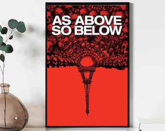 As Above, So Below Movie Poster, Wall Art Prints, Art Poster, Canvas Material Gift, Keepsake, Home Decor, Live Room Wall Art