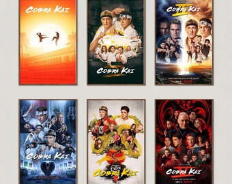 Cobra Kai Movie Poster, Wall Art Prints, Canvas Material Gift, Keepsake, Home Decor, Live Room Wall Art