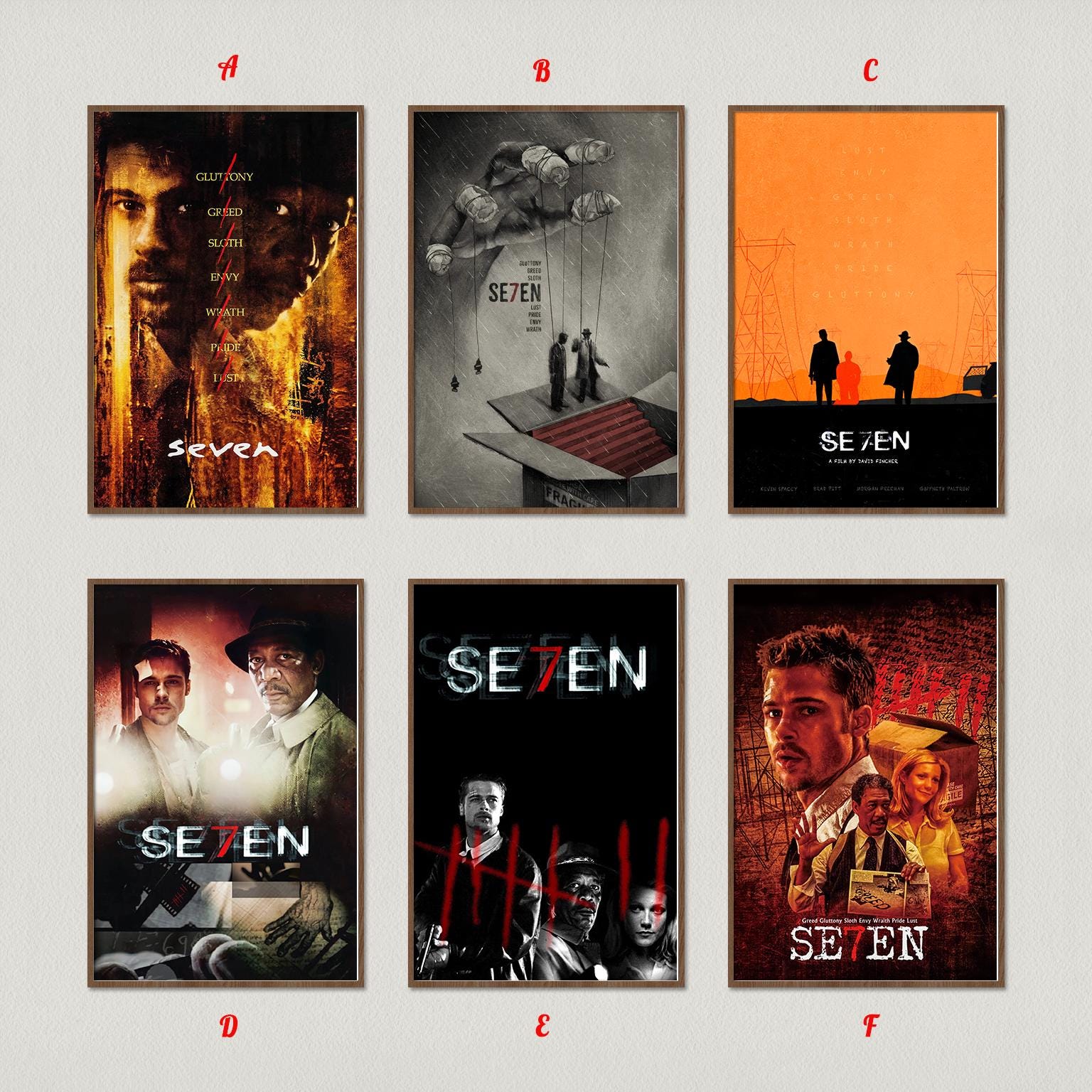 Se7en movie poster - Etsy 日本
