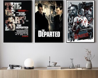 The Departed Movie Poster, Wall Art Prints, Art Poster, Canvas Material Gift, Keepsake, Home Decor, Live Room Wall Art