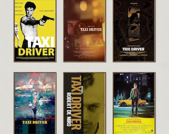 Taxi Driver Movie Poster, Wall Art Prints, Canvas Material Gift, Keepsake, Home Decor, Live Room Wall Art