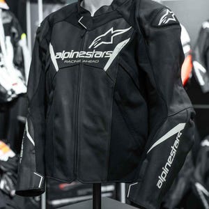 Alpinestars Motorbike Jacket, Alpinestars Leather Jacket, CE Certified Protection, Cowhide Leather Jacket, Biker Jacket, Moto GP Jacket