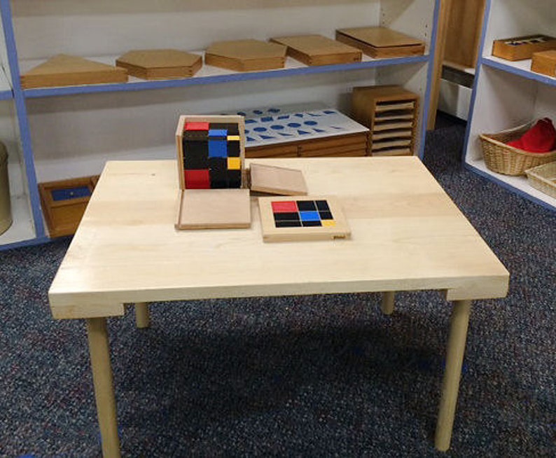 Set of 2 Montessori Nesting Floor Tables Etsy
