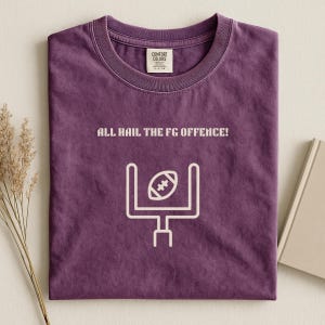 Funny Football T-Shirt: All Hail the FG Offence - Comfort Colors Tee
