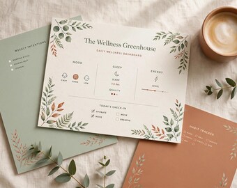 ADHD Wellness Planner Printable, Mood Energy Sleep Tracker, Mental Health Planner PDF, Digital Download