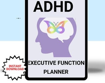 ADHD Executive Function Planner Printable | Focus Organization and Productivity System for Adults