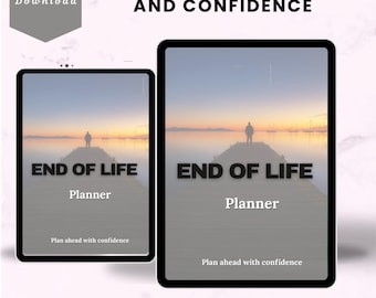 End of Life Planner Printable, in case of emergency Binder, funeral planning (Pdf Download)