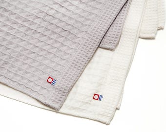Imabari Badetuch - Waffelgewebe - 100% Baumwolle - Made in Japan - 130 "x 25"
