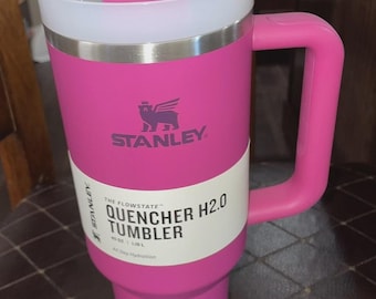 Paillettes roses baies Stanley x Starbucks - Gobelet Flowstate H2.0 personnalisé gravé au laser 40 oz