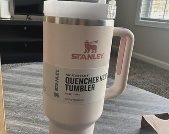 NWT Stanley Flowstate Quencher H2.O gobelet 40 oz Quartz rose série aventure