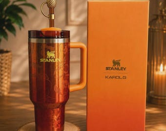 Tumbler Stanley x Karol g 40 oz , Viral Cup , Floral Design, Gift