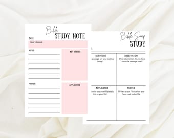 SOAP Bible Study Printable Template, Printable Bible Study Template, SOAP Method Bible Verse Mapping, Bible Study Journal Guide, Bible Study