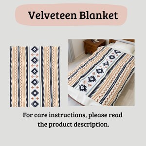 Mexican Woven Blanket, Southwestern Tapestry, Boho Throw Blanket or Bedspread 100% Cotton image 8