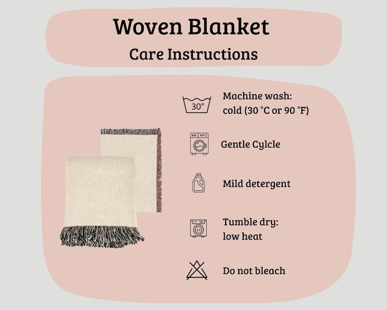 Mexican Woven Blanket, Southwestern Tapestry, Boho Throw Blanket or Bedspread 100% Cotton image 11